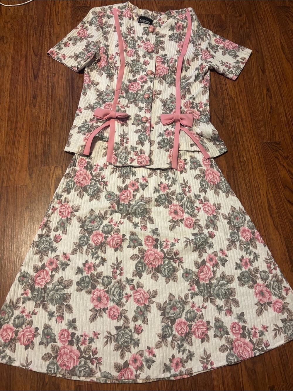 vintage Whirlaway Frocks textured suit set